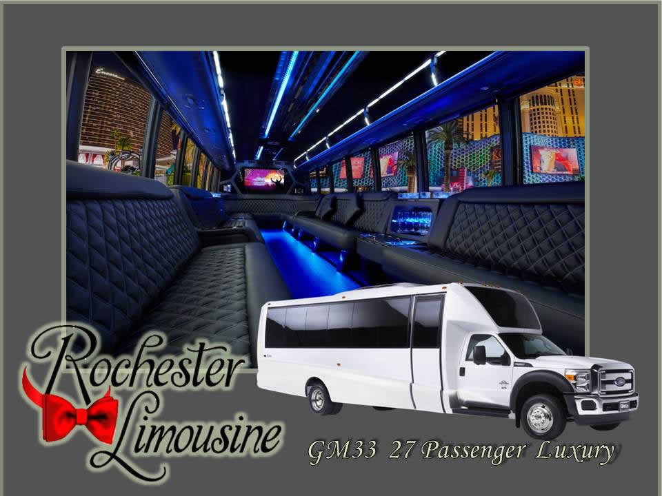 Rochester Limos 27 Passenger Luxury Bus